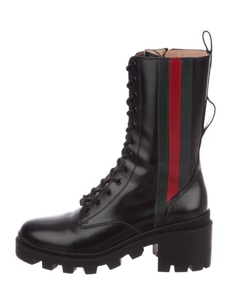 gucci calf boots|high top Gucci boots.